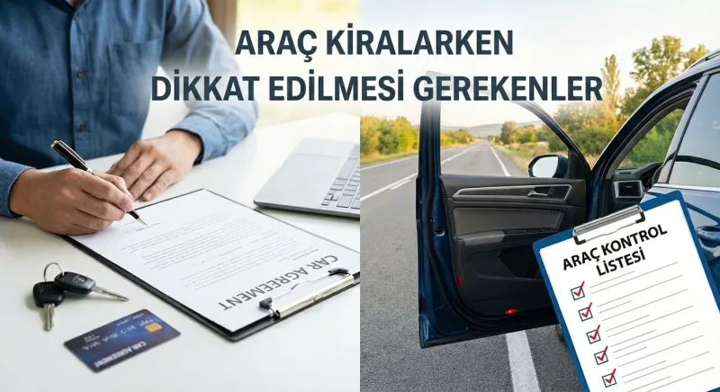 Araç Kiralarken Dikkat Edilmesi Gerekenler: Sürpriz Masraflardan Kaçınma Rehberi